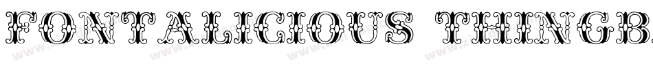 Fontalicious Thingbats字体转换